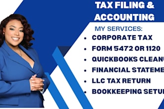 us tax 1040nr filing form 5472 1120 tax return profit and loss quickbook cleanup