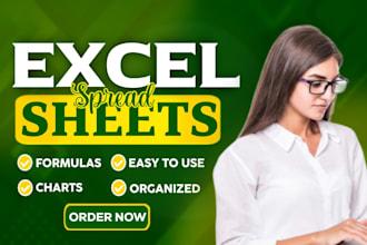 create excel spreadsheets with formulas and charts