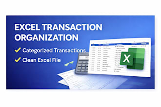 organize and categorize your financial transactions in excel