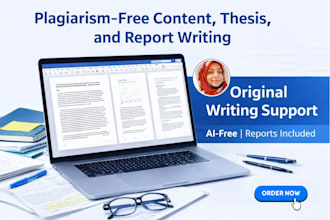 write high quality, plagiarism free professional content reports and papers