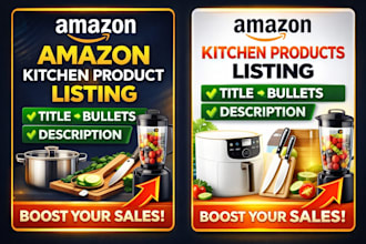 write high converting SEO amazon listing for kitchen products