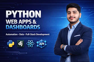 build custom python web apps, dashboards, and automation bots