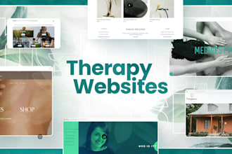 design wix message website therapy website wellness and spa website