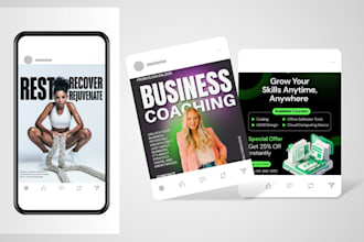 create your insta, fb, linkedin posts and banners