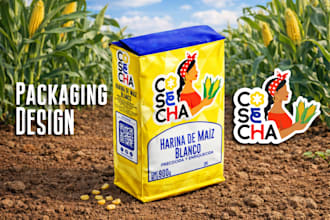 design a professional flexo packaging and print ready dieline