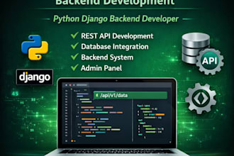 develop django rest API backend for your web or mobile application