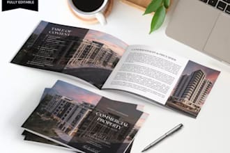 offering memorandum brochure,luxury real estate brochure,company brochure,flyer
