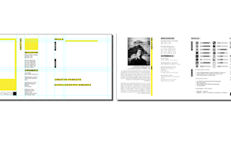 design a professional architecture presentation board portfolio layout