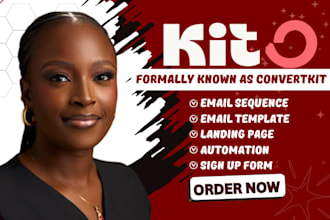 convertkit automation convertkit email sequence kit convert kit landing page
