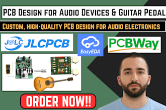 printed circuit board pcb design for guitar pedals and audio devices