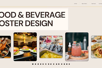 design eye catching food and beverages posters