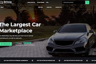 design wix car auction website online bidding website multi vendor website