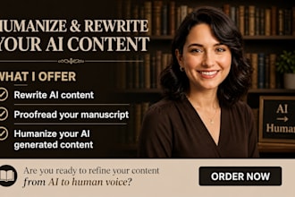 rewrite ai content, edit proofread and humanize text, ebook with zero plagiarism