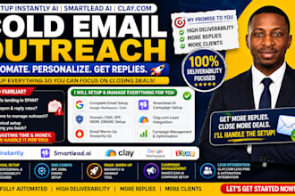 setup instantly ai smartlead ai clay com automate cold email outreach instantly