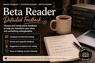 be your beta reader and give detailed feedback