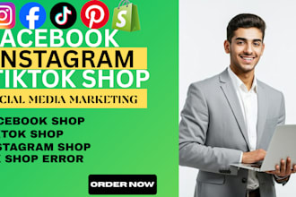 setup tiktok shop facebook shop instagram shop fix metal pixel