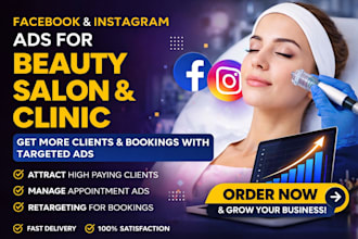 run facebook and instagram ads marketing for beauty salons