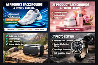 create professional ai product background for ecommerce