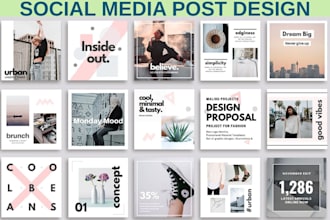 create editable canva templates and professional social medial post designs