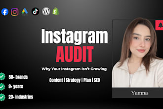 do an instagram audit with growth and monetization insights
