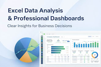 create professional excel dashboards and data analysis