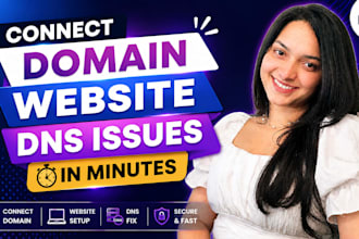 connect domain dns, email and SSL issues, in just minutes