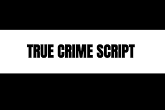 write gripping true crime scripts for youtube