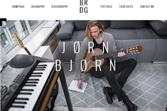 do musician website design