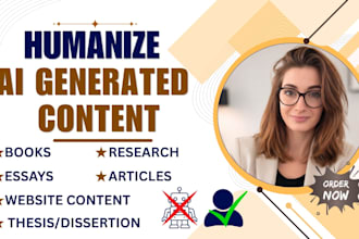 humanize ai generated content, rewrite and edit chatgpt content