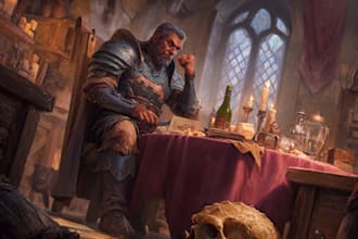draw a realistic character concept art