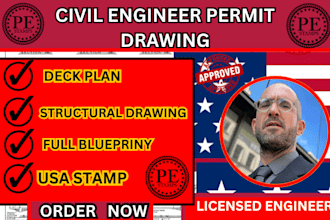 civil engineer ,permit drawing,adu mep, structural drawing,blueprint,deck plan