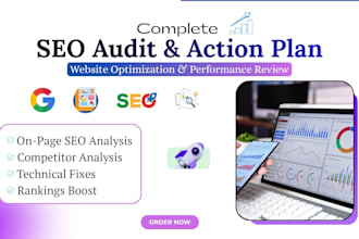 perform a complete SEO audit with action plan and penalty check