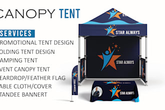 design professional tent, flag and table cover for you brand
