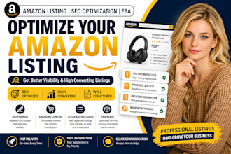create and optimize amazon product listing with SEO for better visibility