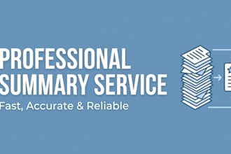 professionally summarize your articles and documents