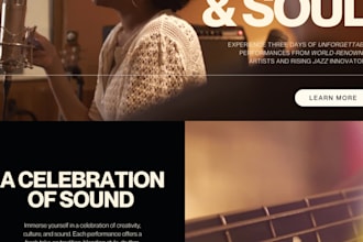 design redesign music website