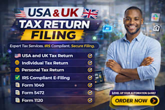 accurate USA,UK tax return filing