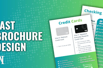 design a professional bifold or trifold brochure