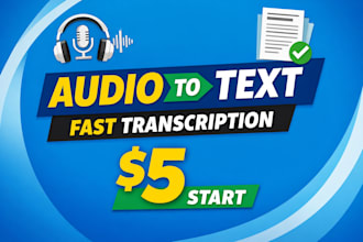 convert audio or video into accurate text transcription
