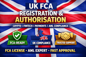 help you with UK fca registration, authorisation and crypto compliance