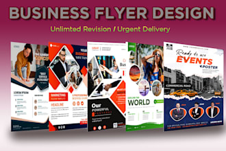 design real estate flyers, business, sales, events, restaurants flyer or poster