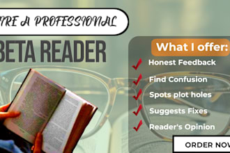 beta read your epic fantasy or dark fantasy book
