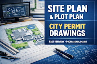 create site plan, plot plan, or property layout for building permit