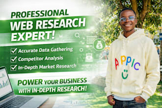 professional manual web research and data collection