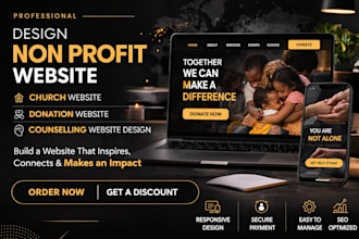 design church website, author website, counselling website, donation website
