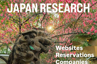 research japanese websites and provide accurate information