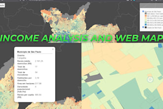 do average income maps with web interactivity
