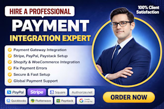 integrate payment gateway on shopify, stripe, paypal, flutterwave, paystack