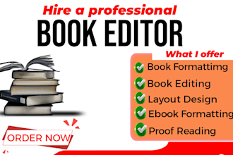 provide professional  proofreading for your manuscript