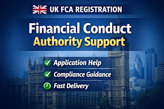help you with UK fca registration, authorization and compliance support